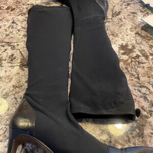 KAREN MILLEN -ENGLAND TALL BLACK BOOTS